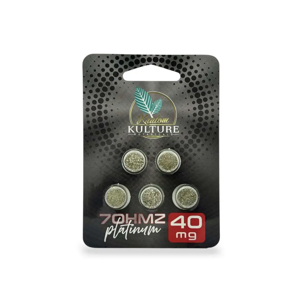 Kratom Kulture 7-OH Platinum Tablets 40mg-5ct.webp