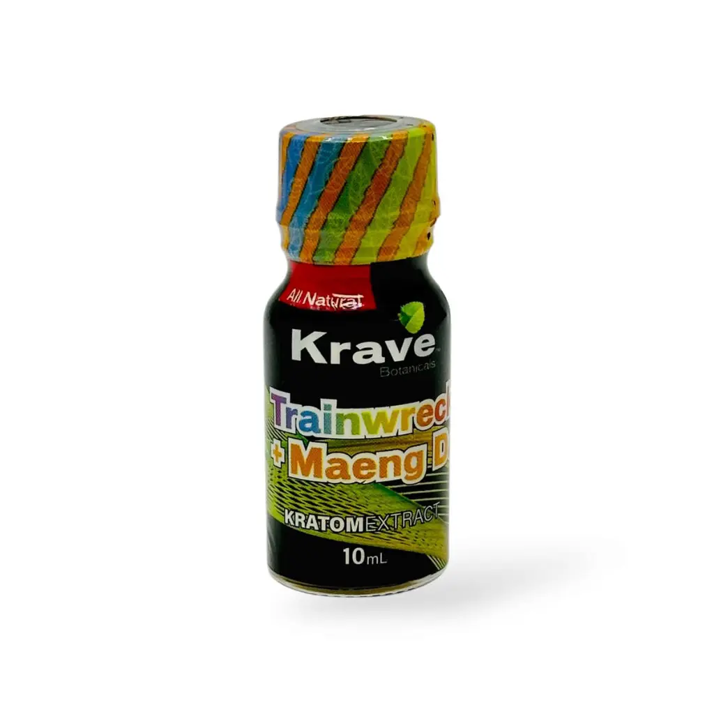 Krave Kratom Extract Shot Trainwreck + Maeng Da.webp