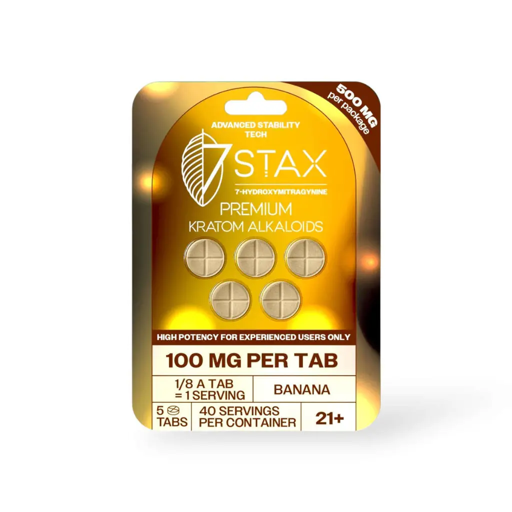 7 Stax 7 Hydroxymitragynine Tablets Banana 100mg-5ct.webp