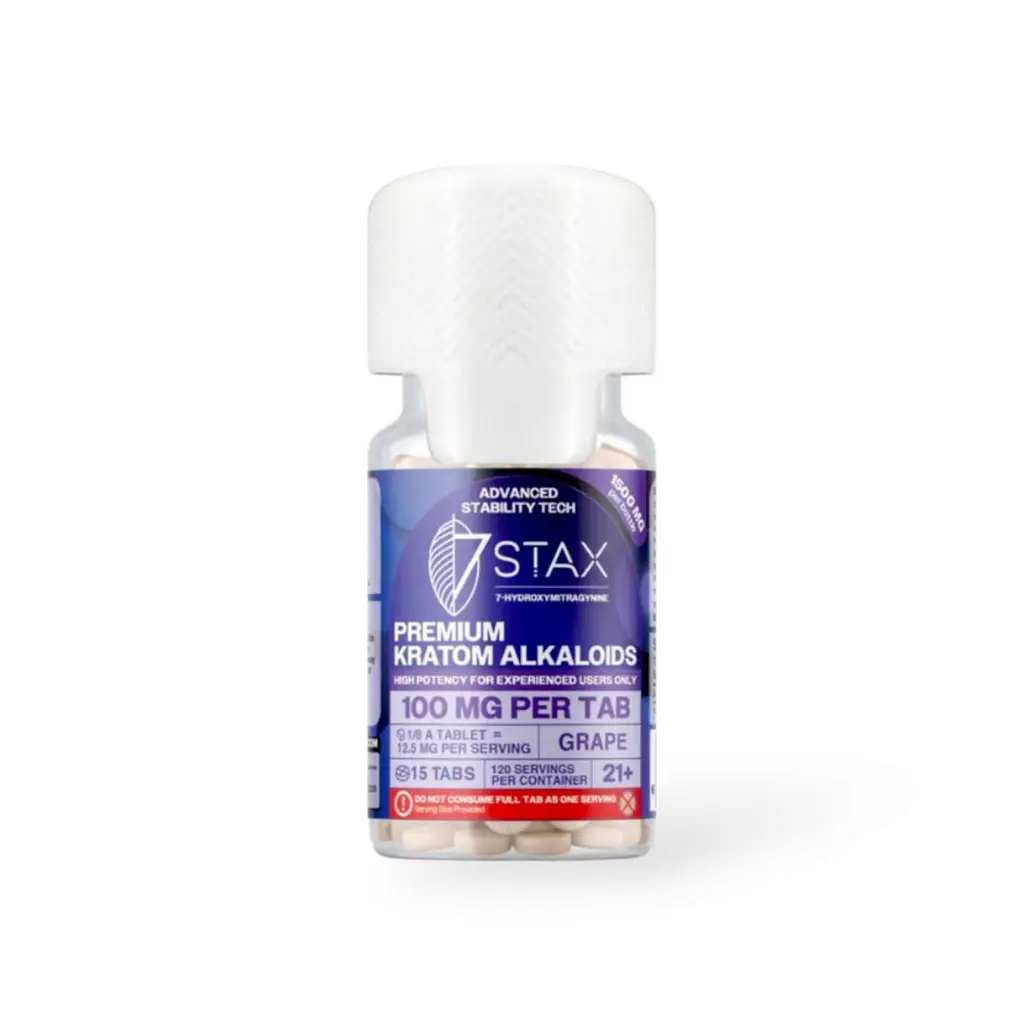 7 Stax 7 Hydroxymitragynine Tablets Grape 100mg-15ct.webp