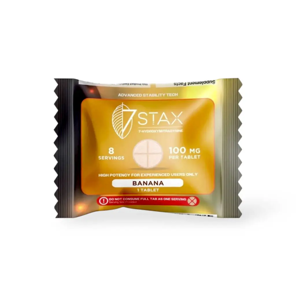 7 Stax 7 Hydroxymitragynine Tablets Banana 100mg- 1ct.webp