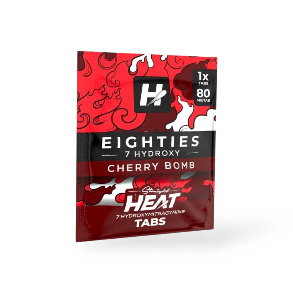 Straight Heat Eighties 7-Hydroxy Chewable Tablets Cherry Bomb 80mg-1ct.webp