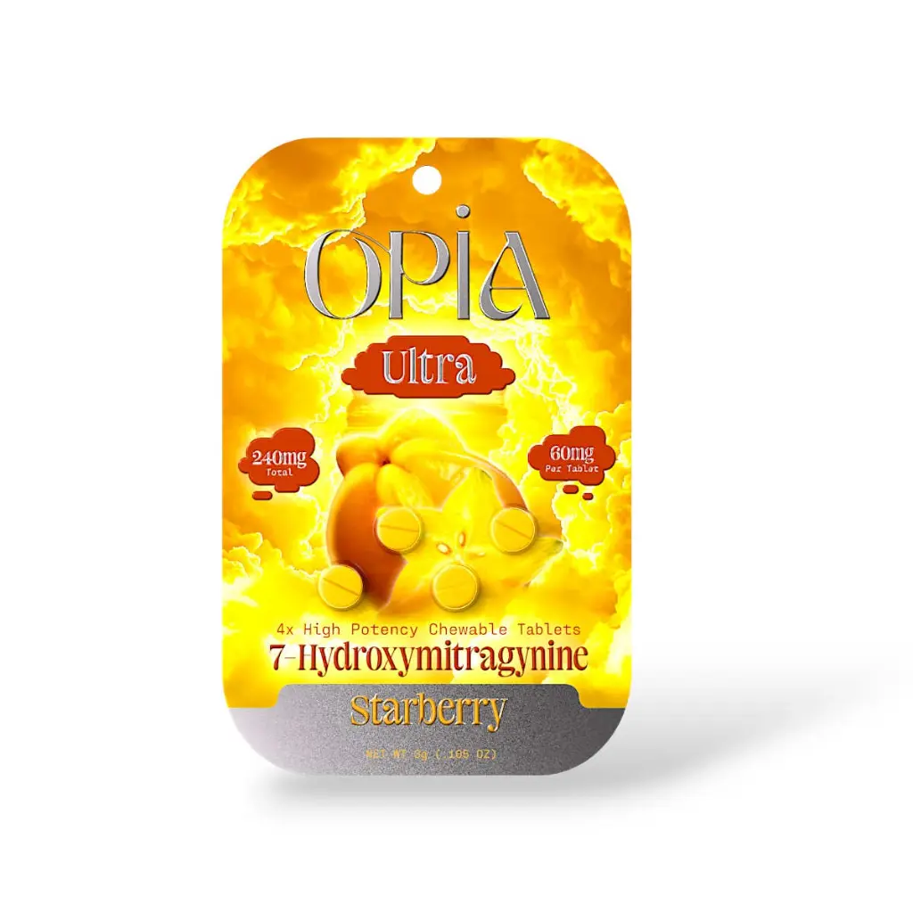 Opia Ultra 7-OH High Potency Starberry Chewable 60mg- 4ct.webp