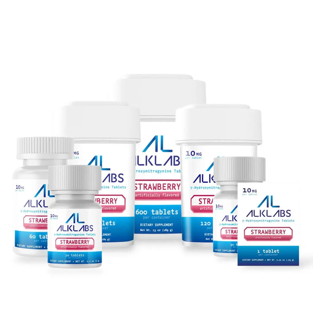 AlkLabs 7- Hydroxymitragynine Strawberry 10mg Tablet- All.webp