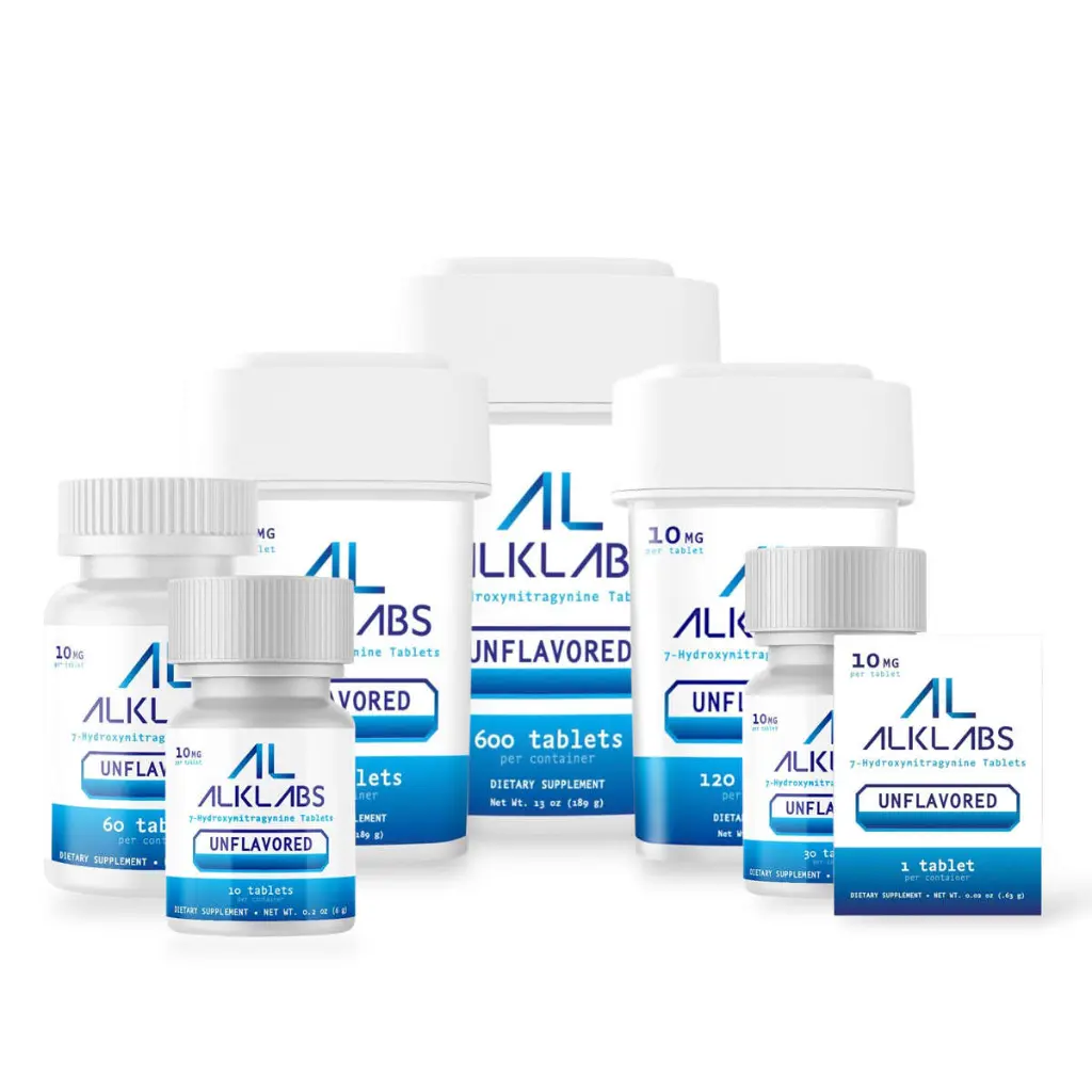 AlkLabs 7- Hydroxymitragynine Unflavored 10mg Tablet- All.webp