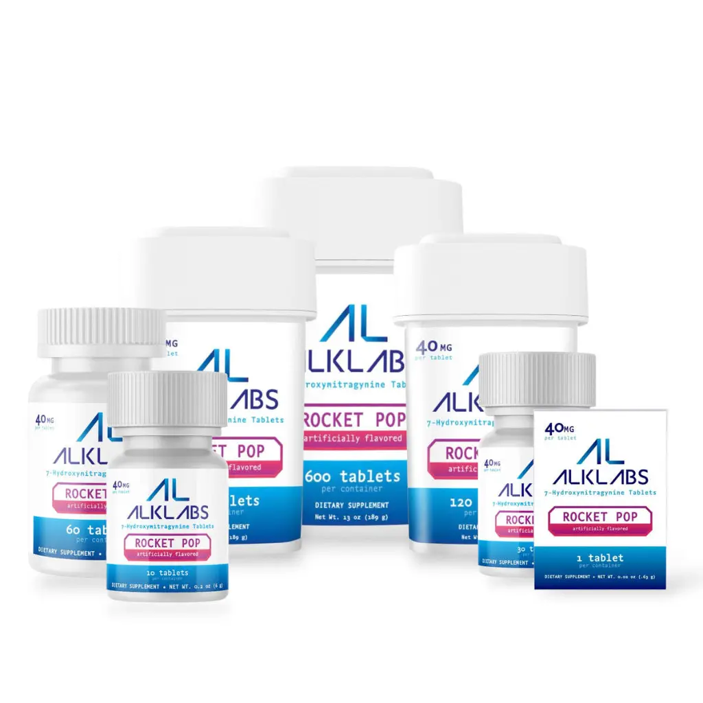 AlkLabs 7- Hydroxymitragynine Rocket Pop 40mg Tablet- All.webp