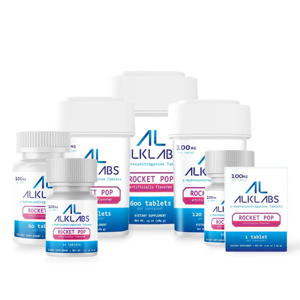 AlkLabs 7- Hydroxymitragynine Rocket Pop 100mg Tablet- All.webp
