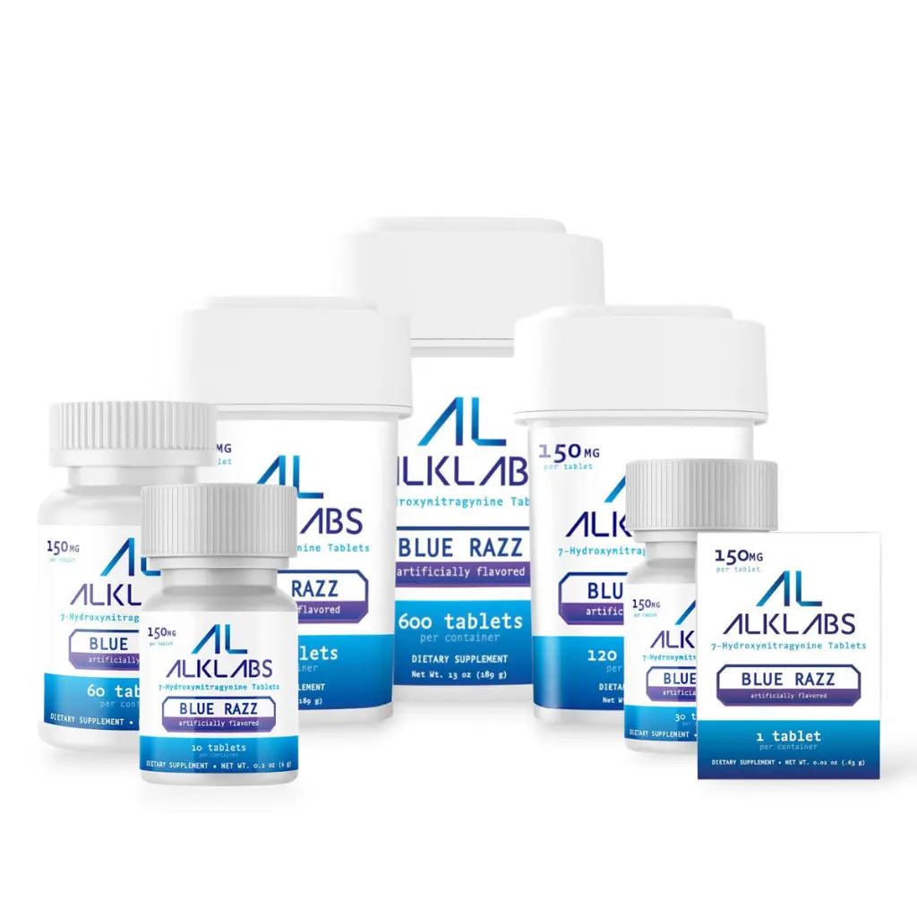 AlkLabs 7- Hydroxymitragynine Blue Razz 150mg Tablet- All.webp