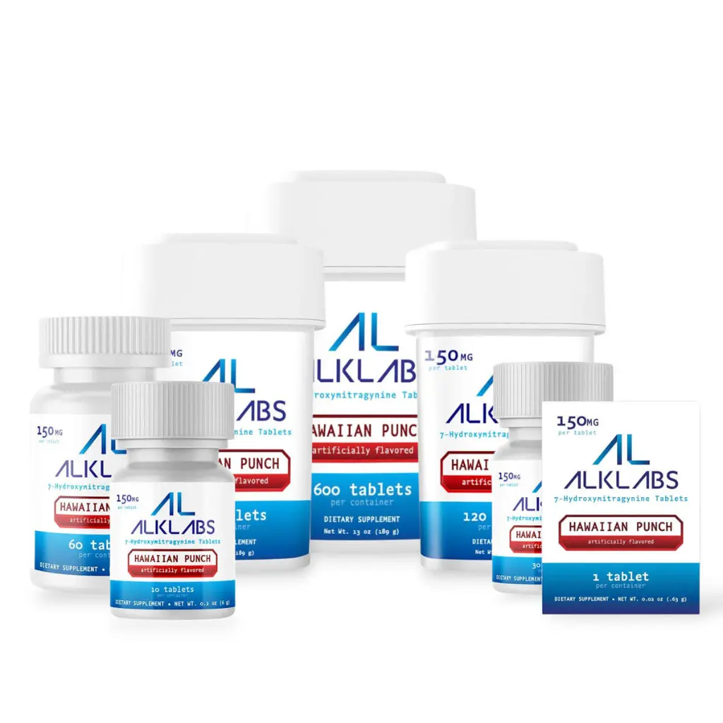 AlkLabs 7- Hydroxymitragynine Hawaiian Punch 150mg Tablet- All.webp