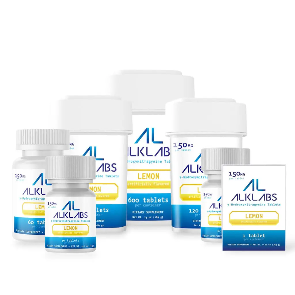 AlkLabs 7- Hydroxymitragynine Lemon 150mg Tablet- All.webp