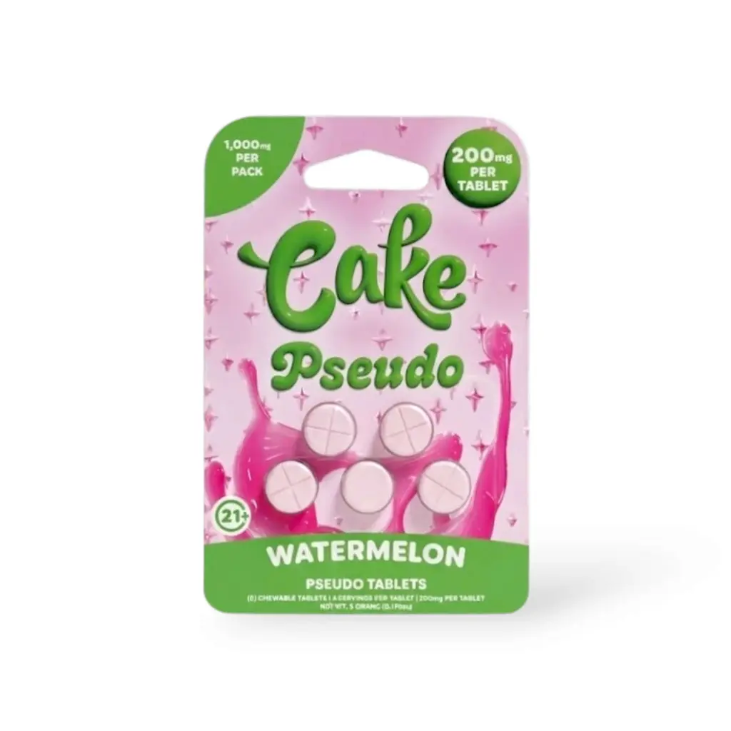 Cake Pseudo Chewable Tablets Watermelon 200mg- 5ct.webp