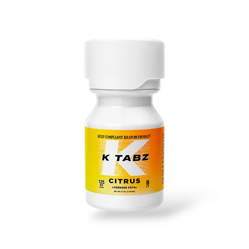 K Tabz Kratom Extract Tablets Citrus 125mg- 8ct.webp