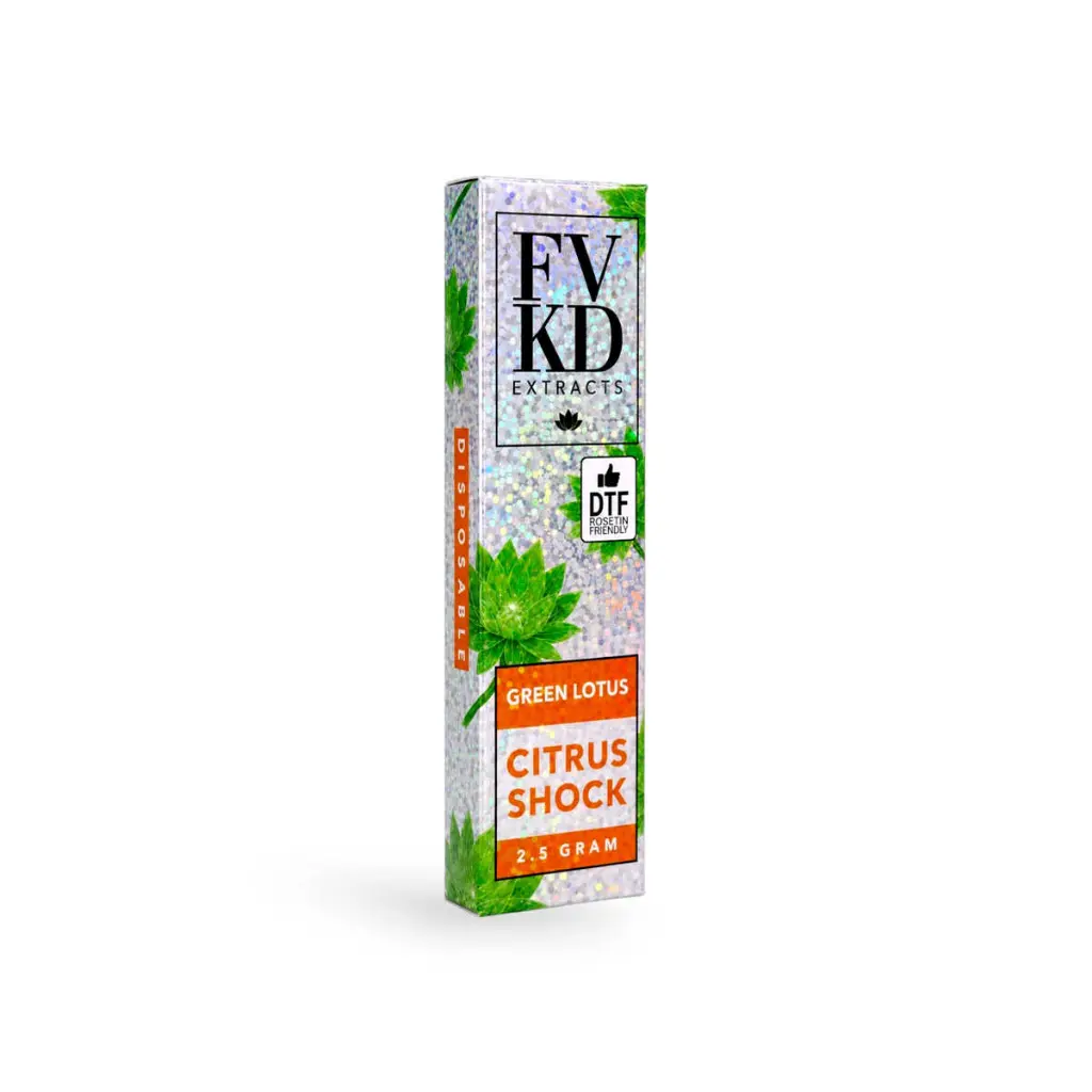 FVKD Green Lotus Disposable Vape Citrus Shock 1.5g.webp