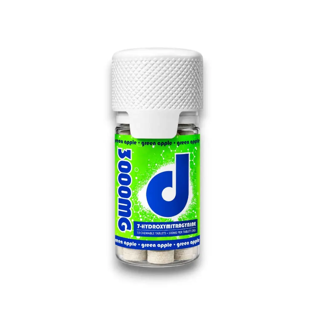 Dopium 7-Hydroxymitragynine Chewable Tablet Green Apple 300mg- 10ct.webp