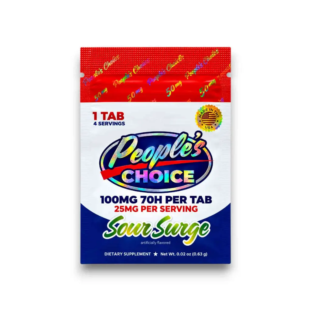 People's Choice 7- Hydroxymitragynine Chewable Tablets Sour Surge 100mg- 1ct.webp