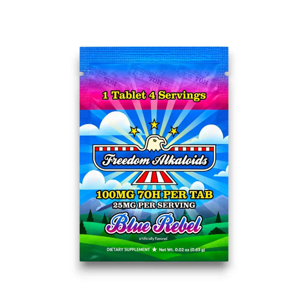 Freedom Alkaloids 7OH Chewable Tablets Blue Rebel 100mg- 1ct.webp