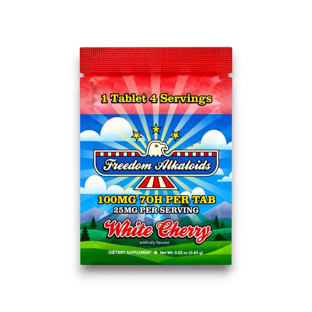 Freedom Alkaloids 7OH Chewable Tablets White Cherry 100mg- 1ct.webp