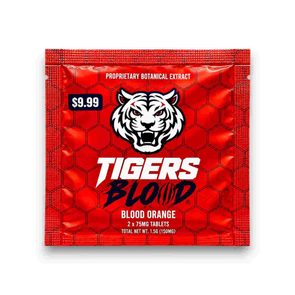 Tigers Blood Cat's Claw Chewable Tablets Blood Orange 75mg- 2ct.webp
