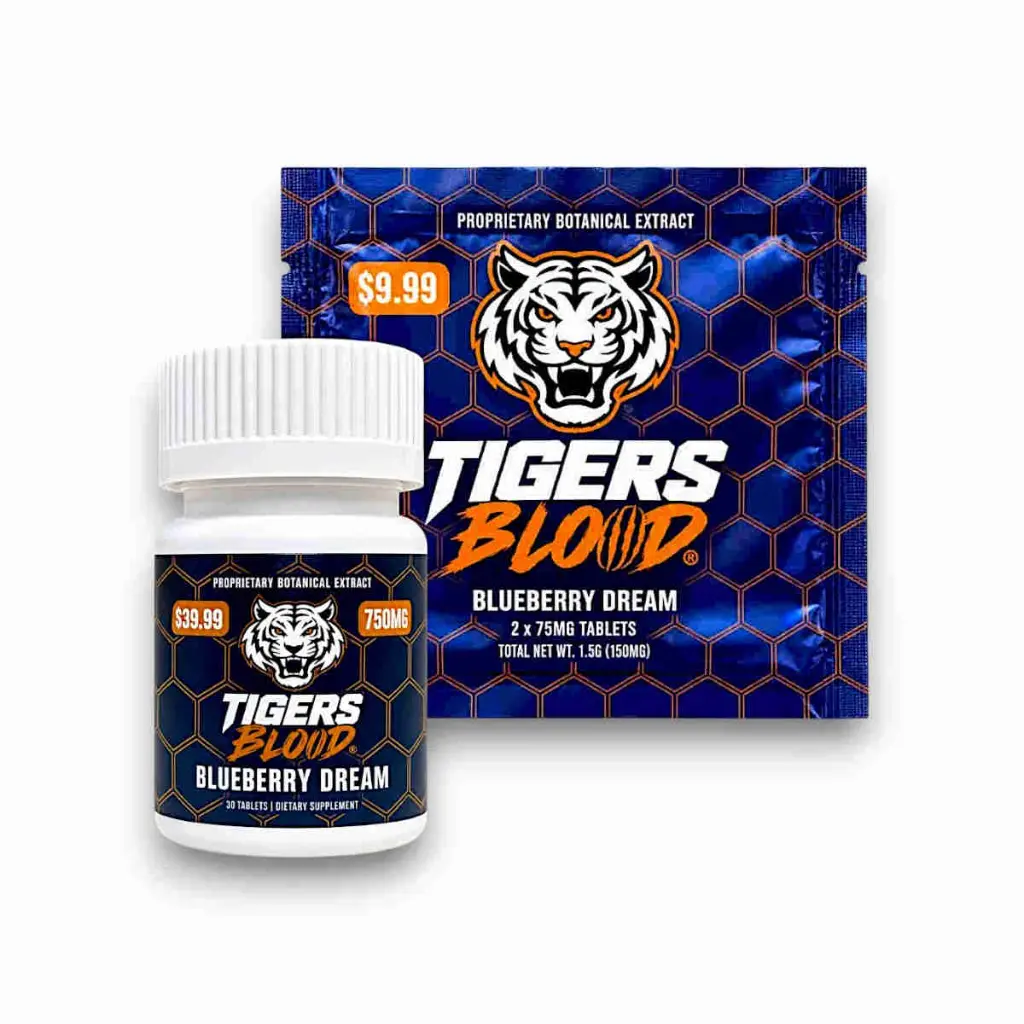 Tigers Blood Cat's Claw Chewable Tablets Blueberry Dream 75mg- Both.webp