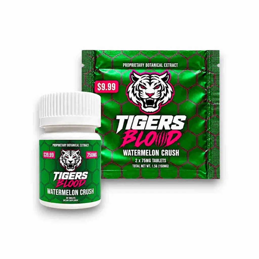 Tigers Blood Cat's Claw Chewable Tablets Watermelon Crush 75mg- Both.webp
