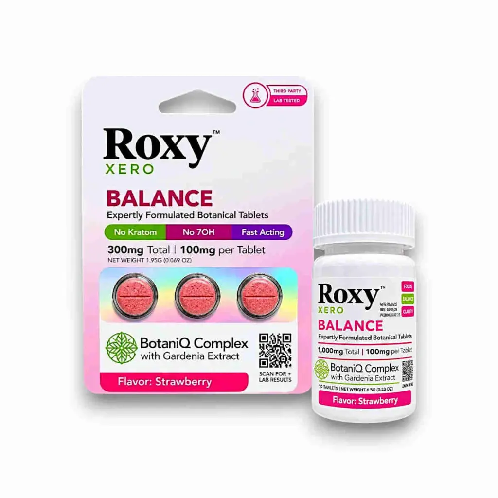 Roxy Xero Uriq Complex Chewable Tablets Strawberry 100mg- Both.webp