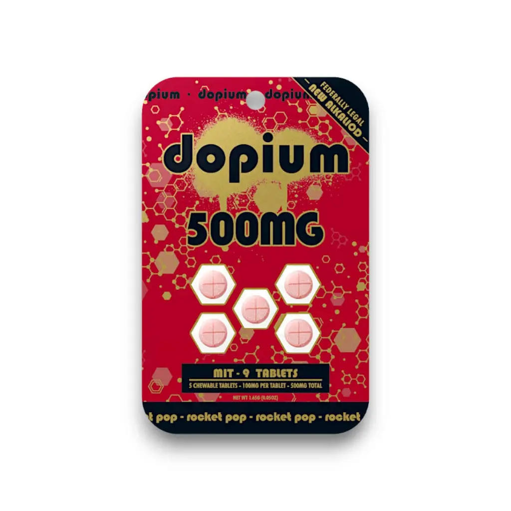 Dopium MIT 9 Chewable Tablet Rocket Pop 100mg- 5ct.webp
