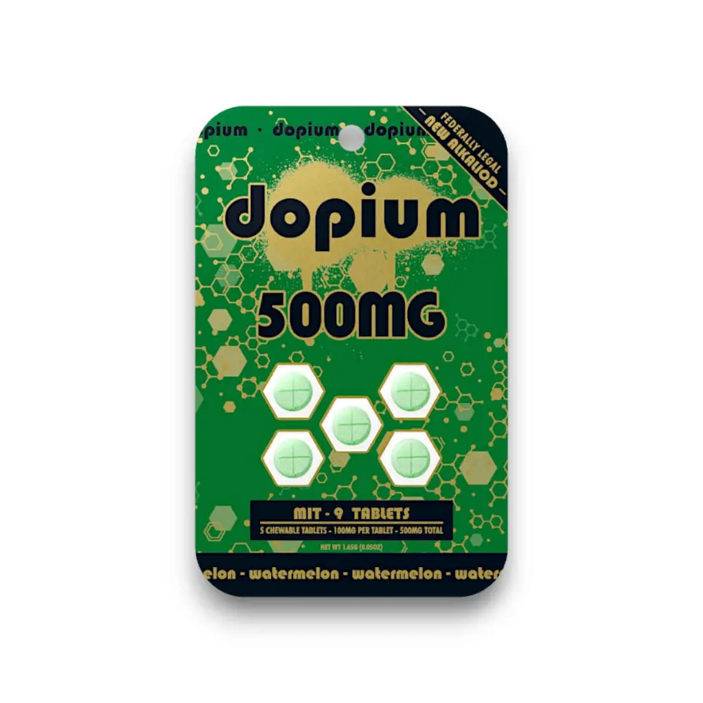 Dopium MIT 9 Chewable Tablet Watermelon 100mg- 5ct.webp