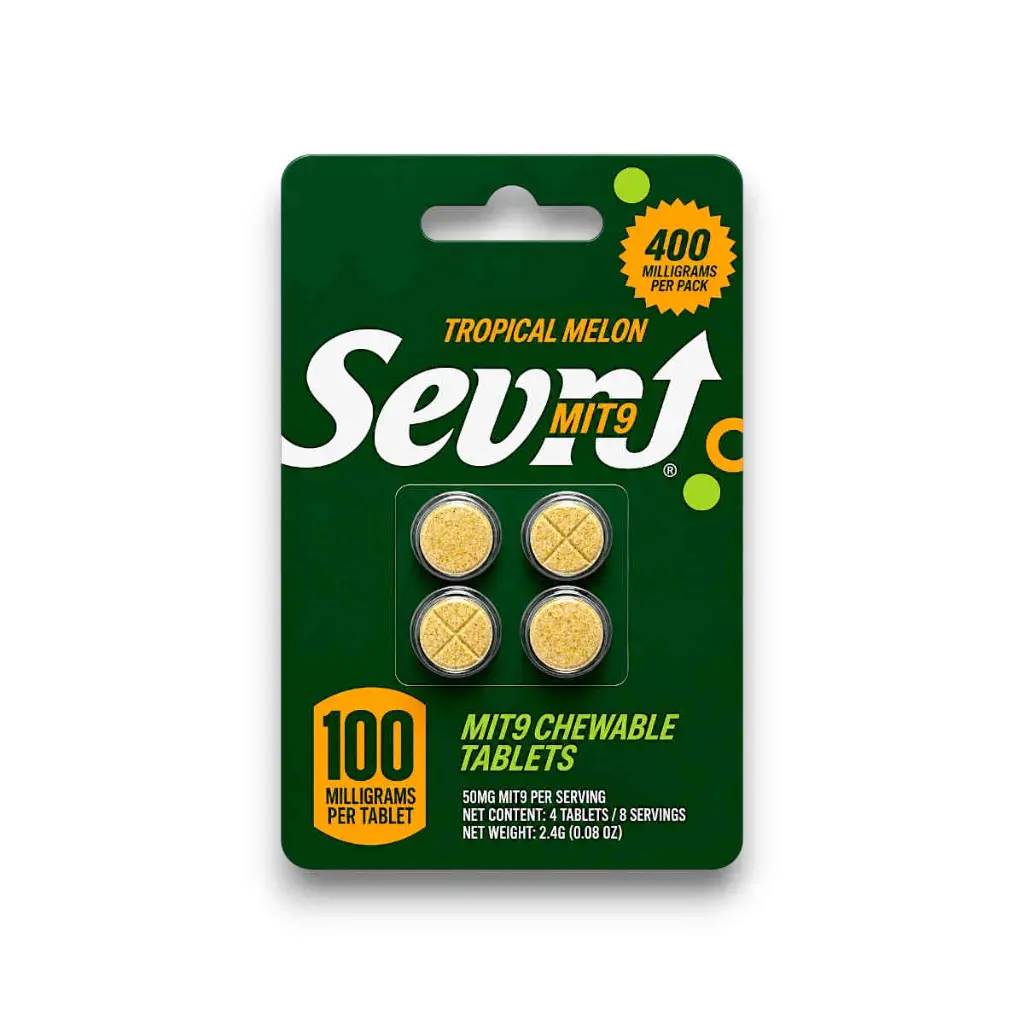 Sevn MIT 9 Chewable Tablets Tropical Melon 100mg- 4ct.webp
