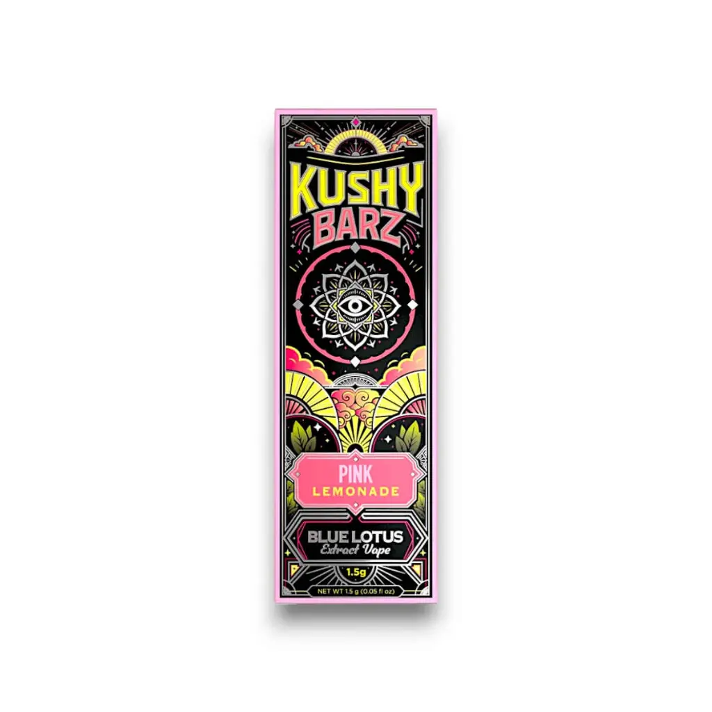 Kushy Barz Blue Lotus Disposable Vape Pink Lemonade 1.5g.webp