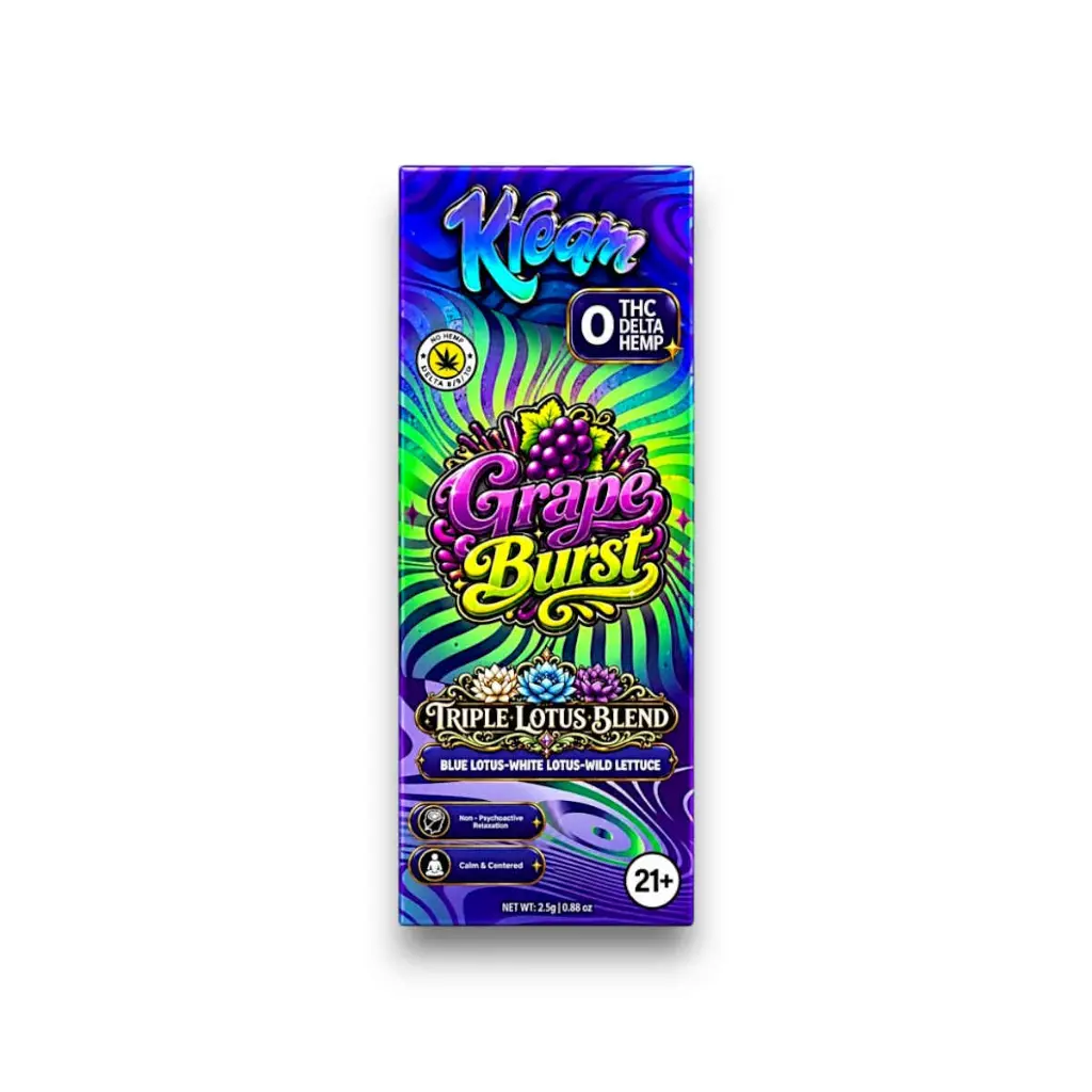 Kream Triple Lotus Blend Disposable Vape Grape Burst 2.5g.webp