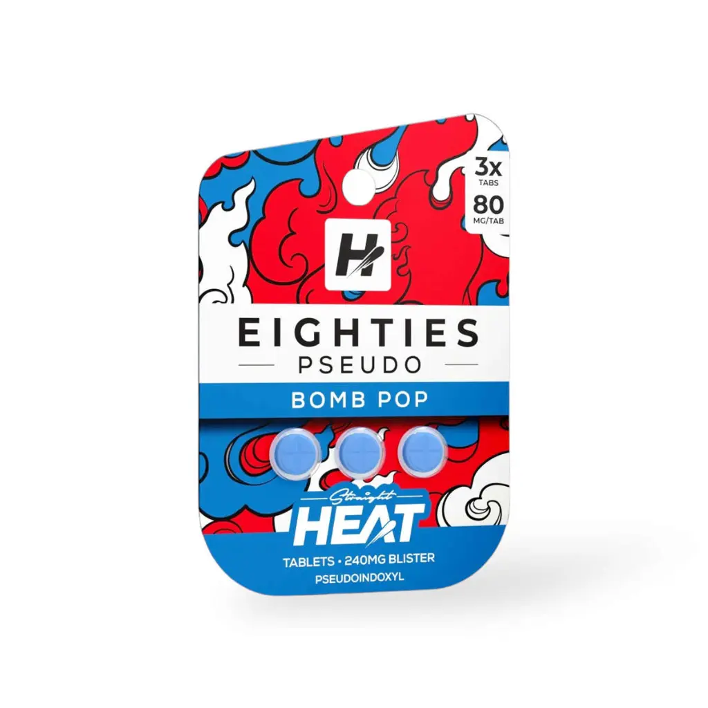 Straight Heat Eighties Pseudo Chewable Tablets Bomb Pop 80mg-3ct.webp