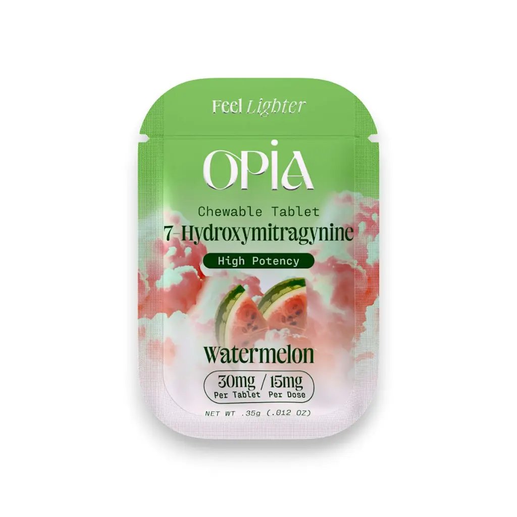 Opia 7 Hydroxymitragynine Chewable Tablets Watermelon 30mg-1ct.webp
